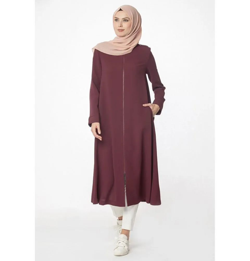 Abaci Modest Topcoat 13397 Maroon