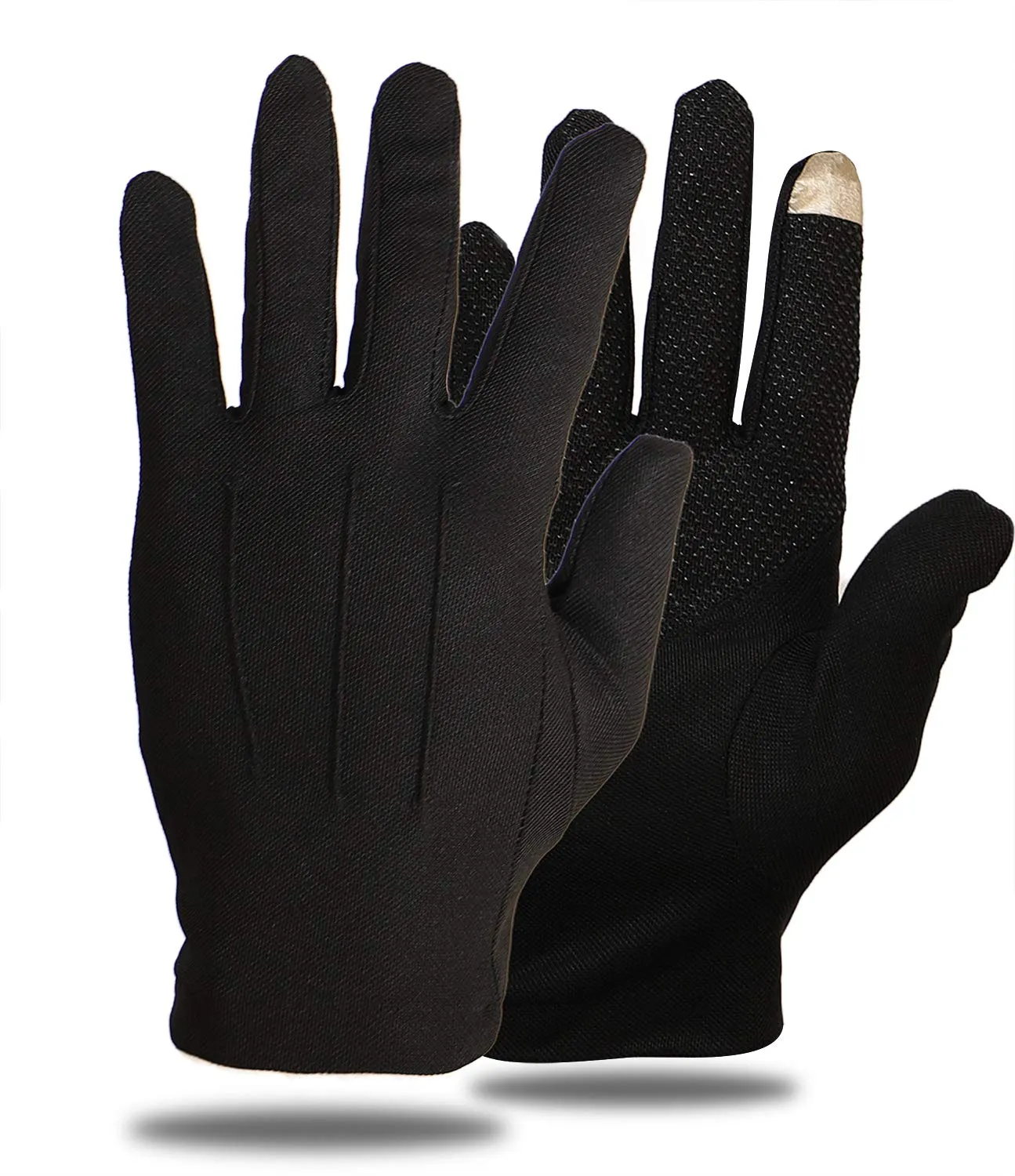 Bienvenu Driving Gloves for Men, Non Slip Touchscreen, Summer Sun Protection Gloves Black
