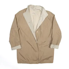 CITY STYLE Terry Towel Lined Jacket 90s Lightweight Overcoat Womens L