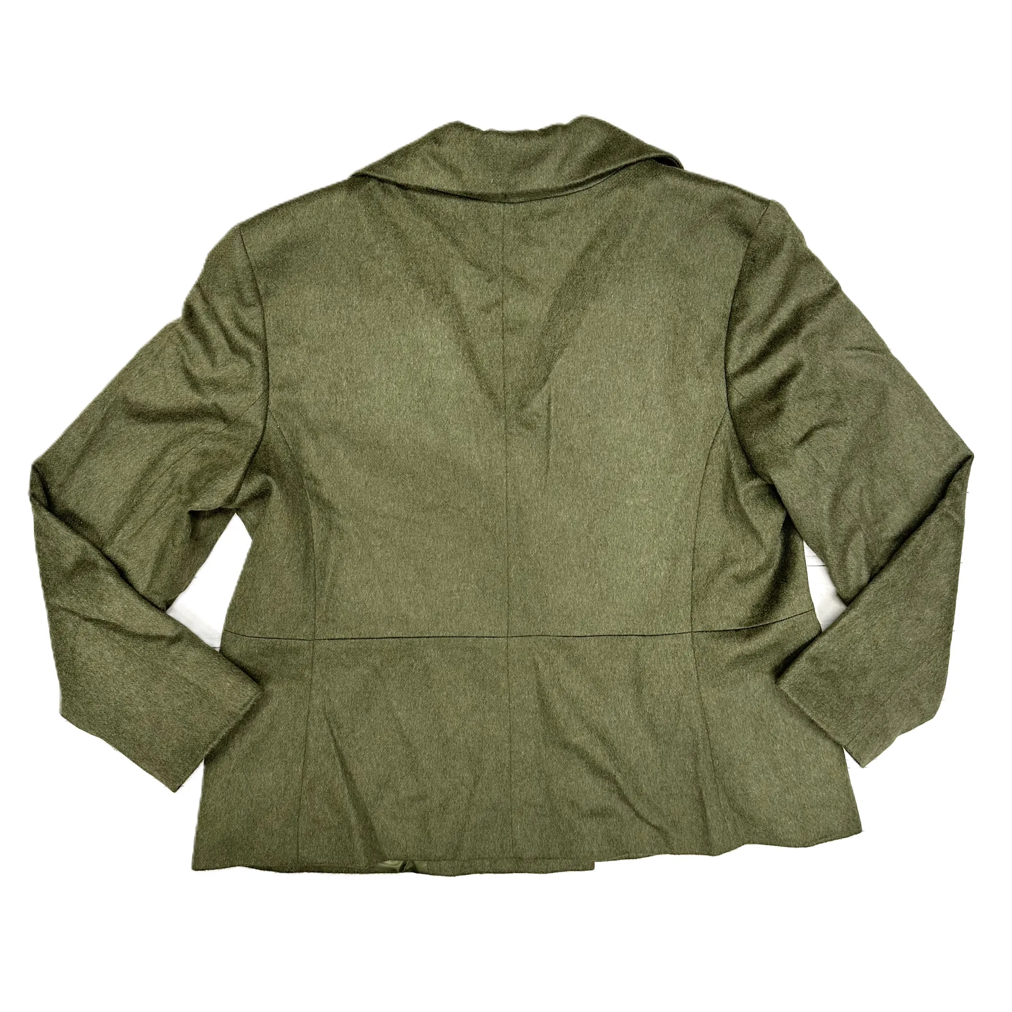 Coat Peacoat By Talbots In Green, Size: Xl