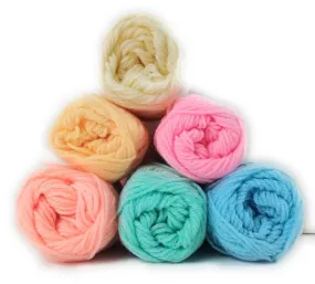 Cozy® Acrylic Hand Knitting Art and Craft Crochet Hook 4ply Wool Yarn of Multicolour (Pack of 1_Packet of 6 Ball