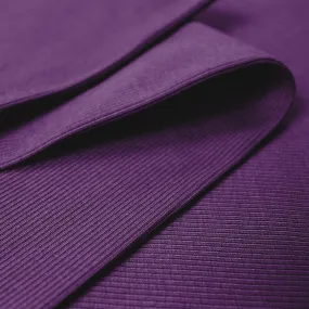 MTM organic cotton 2x1 knit ribbing - plum
