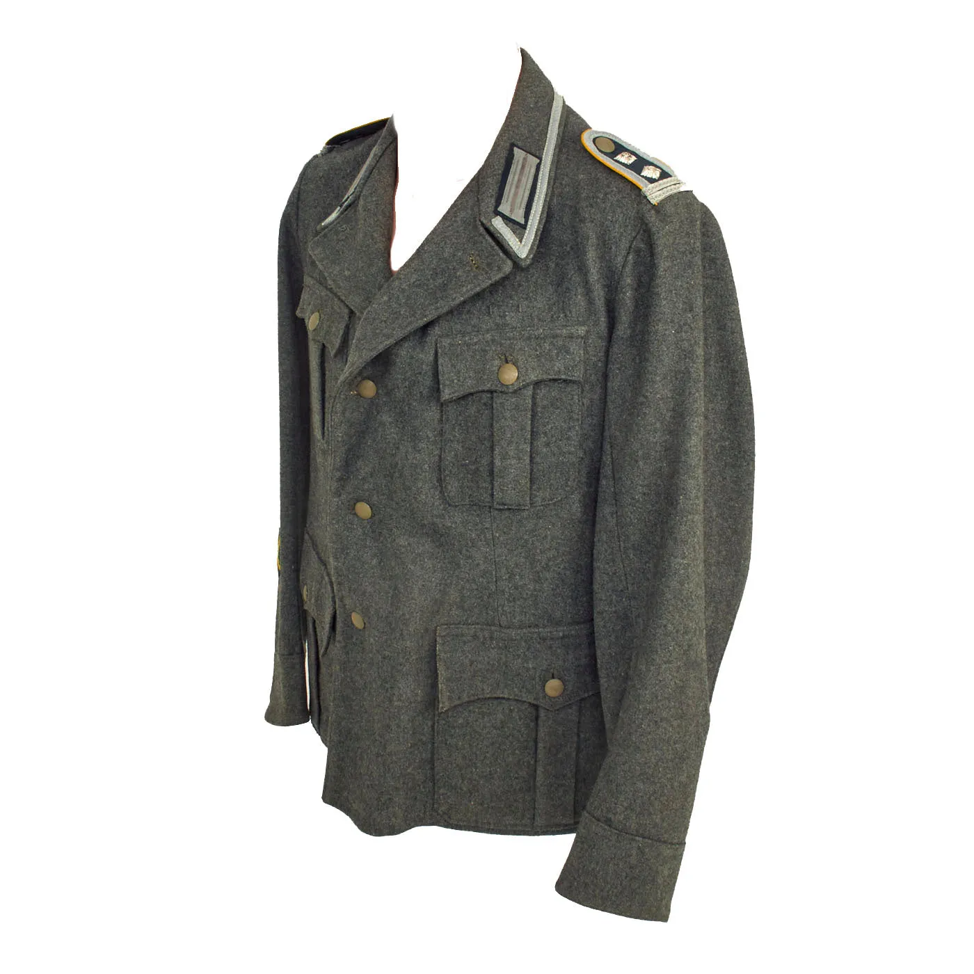 Original German WWII Italian-made Heer Cavalry Fahnenjunker-Oberwachtmeister Radioman Uniform Tunic & Trousers