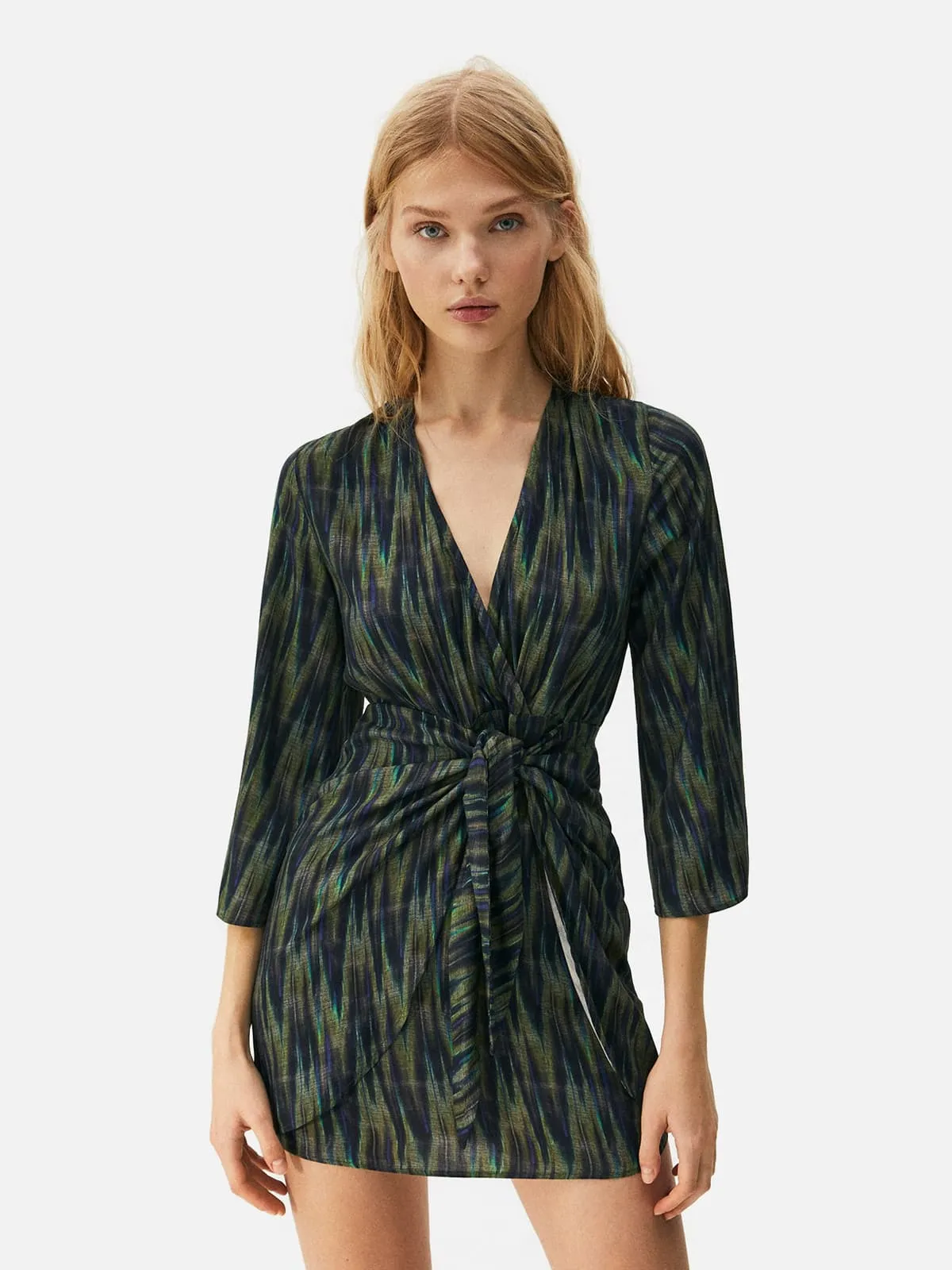 Short Dress With Knotted Skirt