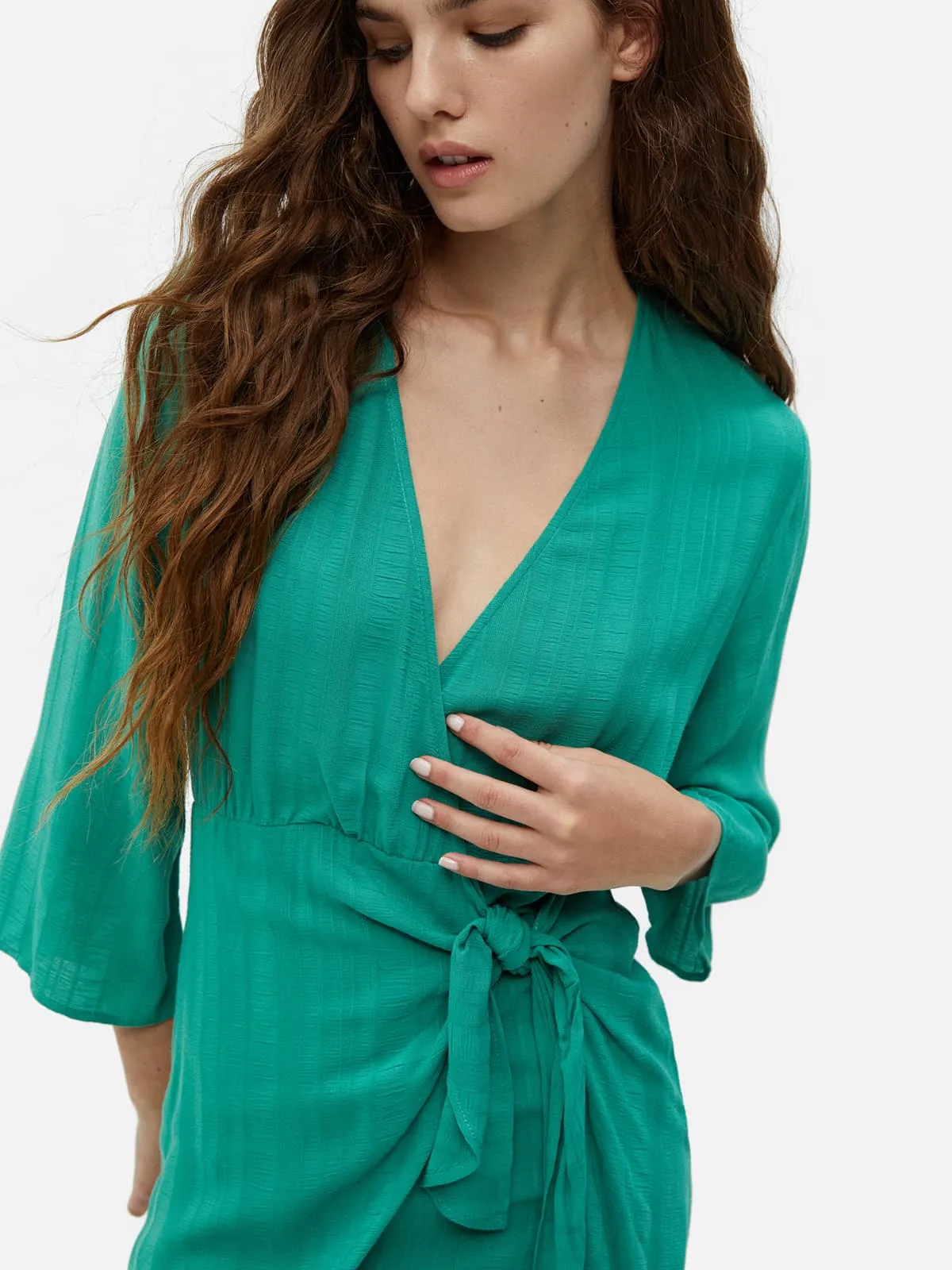 Short Dress With Knotted Skirt