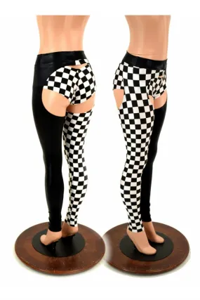 Two Tone Mid Rise Chaps