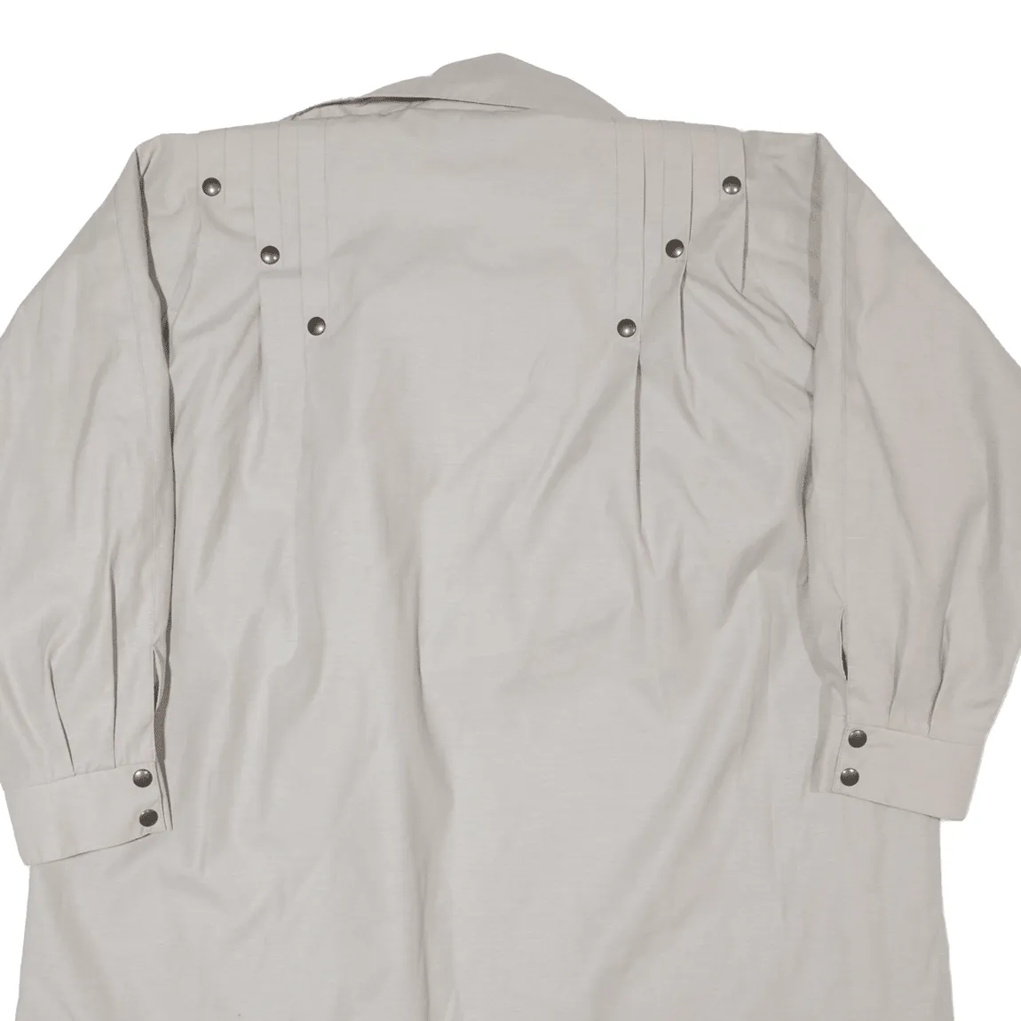 Vintage Lightweight Womens Overcoat Jacket Beige 90s XL