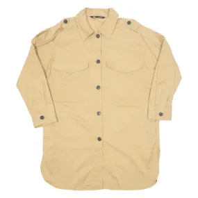 ZARA Lightweight Womens Overcoat Coat Beige M