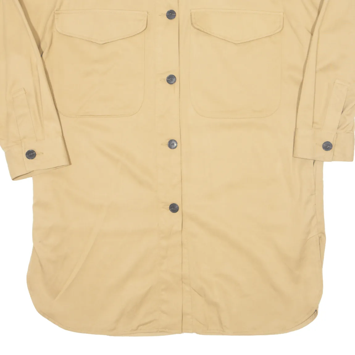 ZARA Lightweight Womens Overcoat Coat Beige M